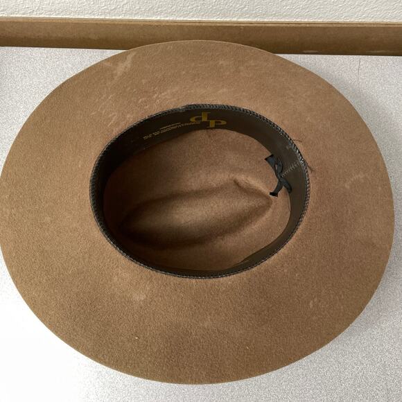 Dorfman Pacific Gunslinger Hat Green Wool Felt Leather Band Concho Thunderbird 7 - Picture 11 of 14